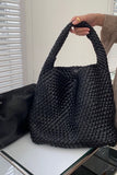 Woven Tote Handbag-Match Underarm Bag with Purse