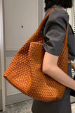 Woven Tote Handbag-Match Underarm Bag with Purse