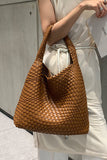 Woven Tote Handbag-Match Underarm Bag with Purse