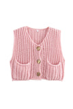 MeMe Chunky Knit Sweater Vest