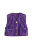 MeMe Chunky Knit Sweater Vest