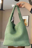 Woven Tote Handbag-Match Underarm Bag with Purse