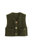 MeMe Chunky Knit Sweater Vest