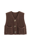 MeMe Chunky Knit Sweater Vest