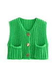 MeMe Chunky Knit Sweater Vest