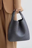 Woven Tote Handbag-Match Underarm Bag with Purse