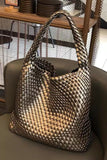 Woven Tote Handbag-Match Underarm Bag with Purse