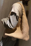 Woven Tote Handbag-Match Underarm Bag with Purse