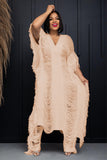 Crochet Tassels Cover-Up Maxi Dress