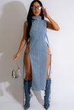 I See You Denim Maxi Dress