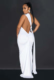 Open Back "O" Ring Trail Maxi Dress