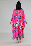 Gloria Graphic Print Full Length Cardigan And Short Set