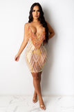 Love Like Fire Sequin Tassel Dress