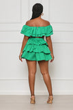 Wild Soul Ruffle Crop Shorts Set